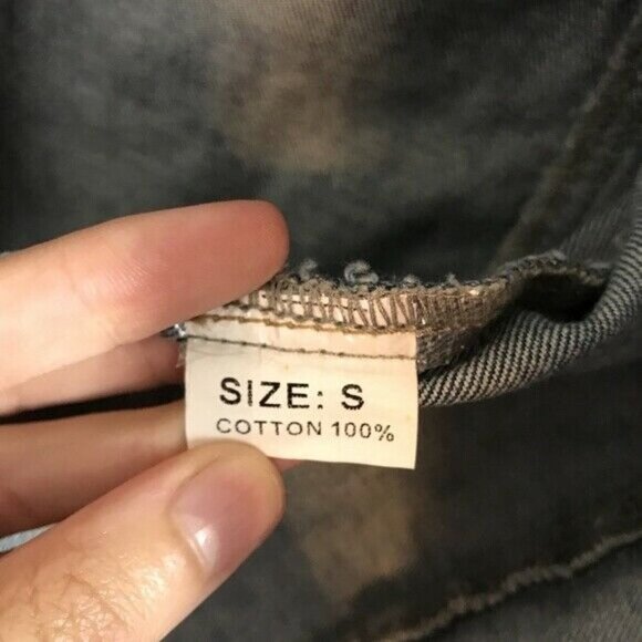 JAASE Jean Jacket Women S Embellished Denim Coat Distressed - Picture 8 of 8